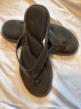 Cloudwalkers Women’s Black Flip Flop Sandals